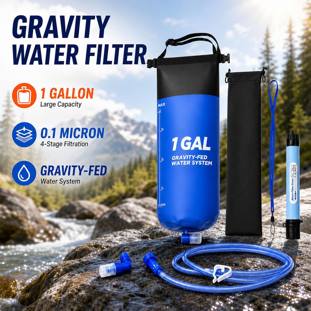 1 Gal Schwerkraft-Wasserfilter – Outdoor Adventure Backpack Bewertung und Preis